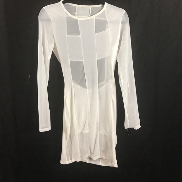 White sheer dress
