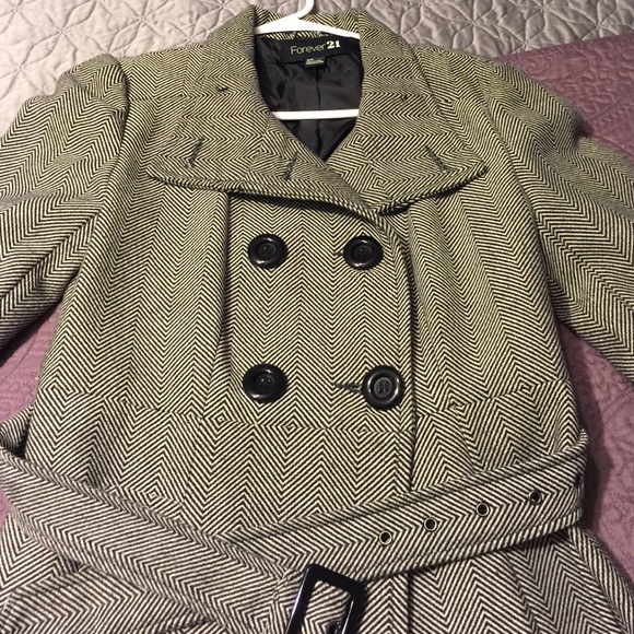 Tweed pea coat - Picture 3 of 4