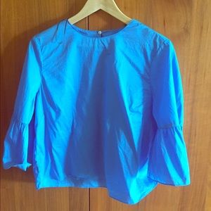 Zara blouse SIZE Large Color Blue