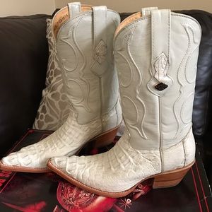 Los Altos Alligator Boots Sz7 1/2