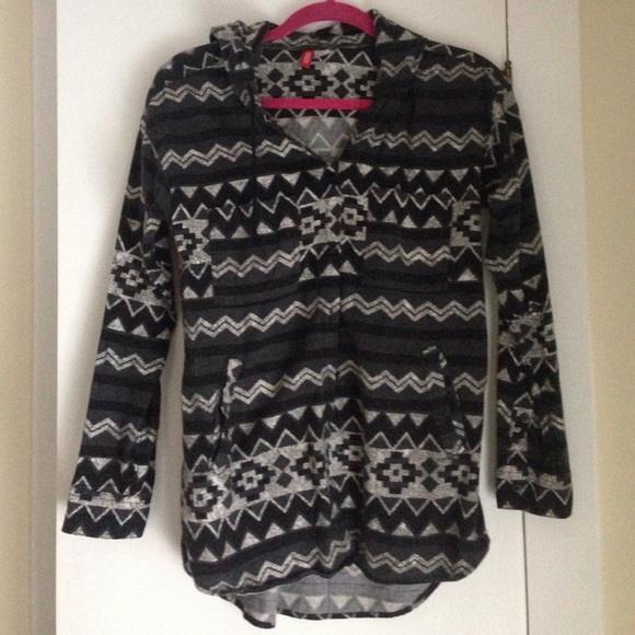 Aztec/boho button up