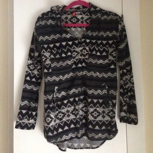 Aztec/boho button up