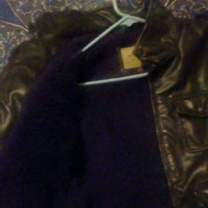 Black leather jacket