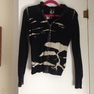 Lucky brand wool zip up xs