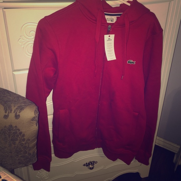Lacoste red Hoodie