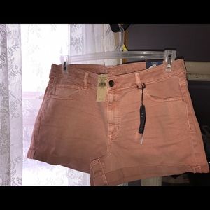 American Eagle Rose Denim Shorts