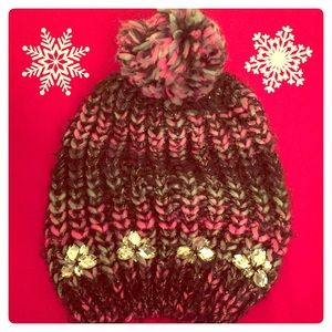 Betsey Johnson Accessories - Betsey Johnson Pom Pom Beanie Betsey Johnson Accessories - Betsey Johnson Pom Pom Beanie