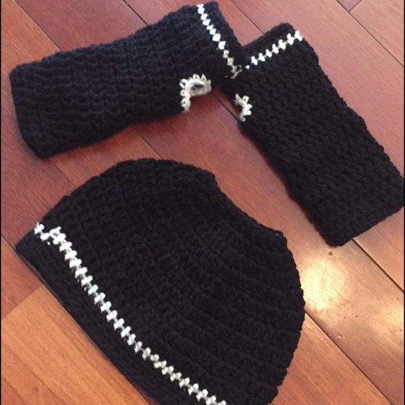 Hand  made winter hat & mitten