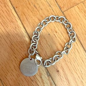 Used Round Tag Charm Tiffany & Co. Bracelet