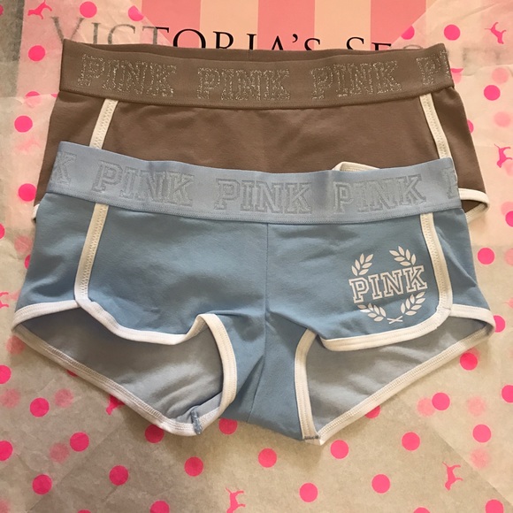 2 Victoria's Secret Pink Logo Boyshorts