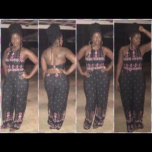 Tribal print jumpsuit