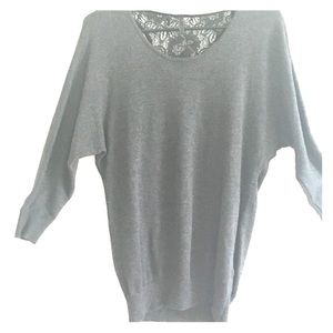 Guess Sweater 3/4 inch sleeves, laced back