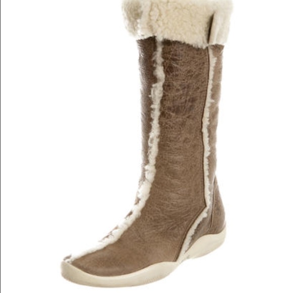 Prada Shoes - Prada sports distressed leather boots