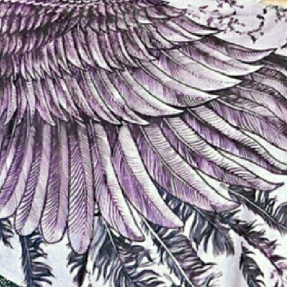 Gorgeous Purple, Cream, Blk, Gray Boho Scarf/Shawl