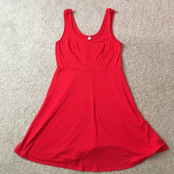 Red summer dress