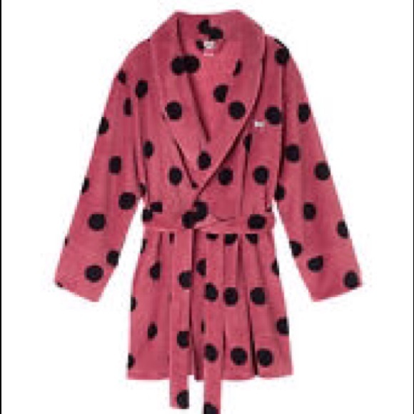 New VS Pink plush bath robe