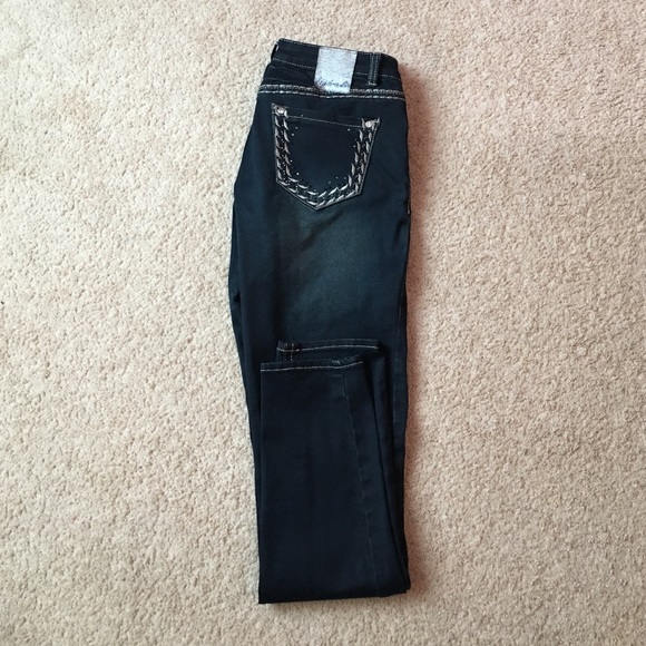 Gem encrusted bedazzled jeans