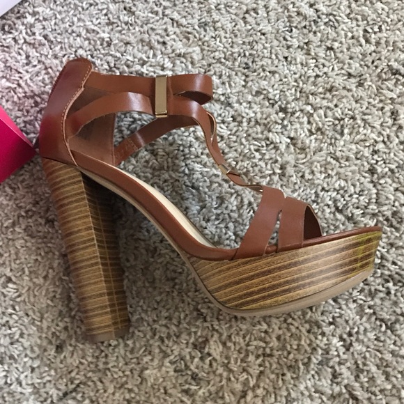 Brown Heeled Sandals