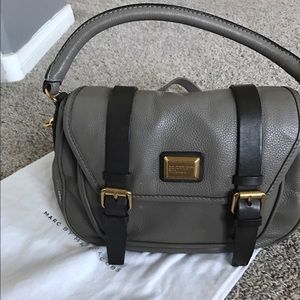 Grey Marc Jacobs Saddle Bag