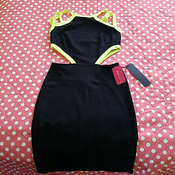 LOVE CULTURE backless colorblock dress