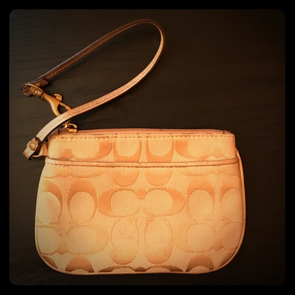 Gold Coach wristlet
