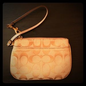 Gold Coach wristlet
