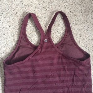 NWOT Purple striped lululemon women tank top