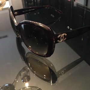 Authentic oversized Chanel sunglasses