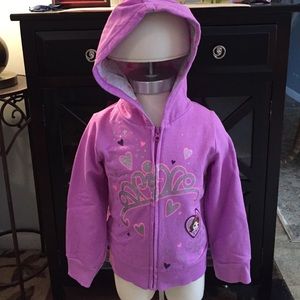Disney toddler girl Princess Sophia zip up hoodie