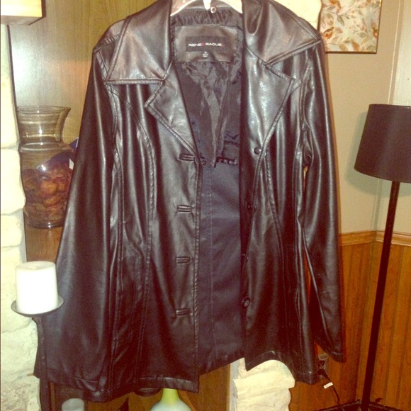 Faux leather jacket