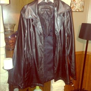 Faux leather jacket