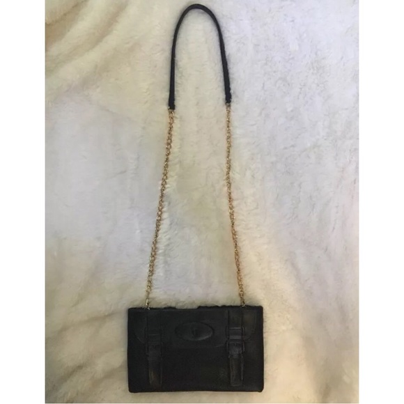 New Black slim handbag/baguette. - Picture 2 of 4