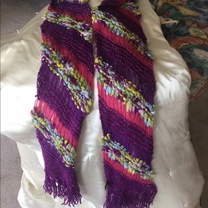 Multi color loose Knit scarf