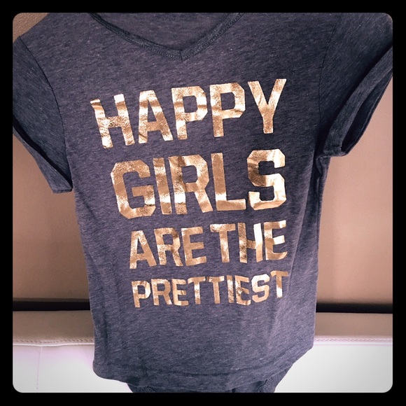 Happy girls graphic tee size 8