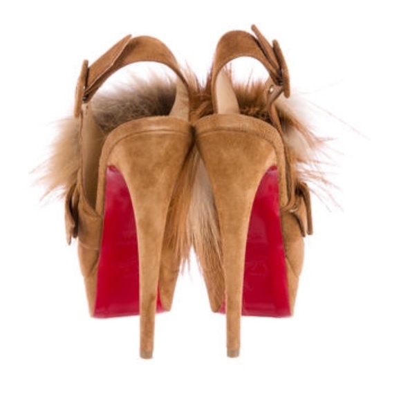Christian Louboutin Splash Fur 150 Pumps - Picture 3 of 6