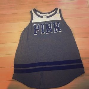 PINK VS TANG TOP WITH BLING !