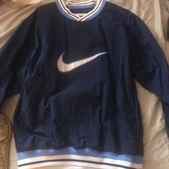 Navy blue nike windbreaker