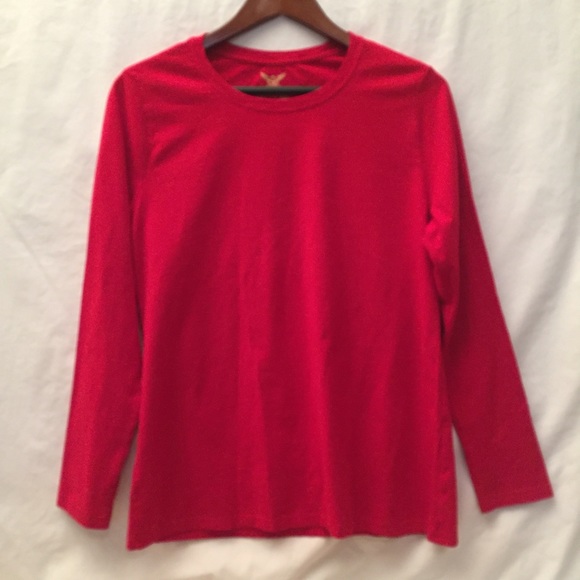 Women’s Faded Glory Red Tee Size Jrs XL - Picture 1 of 2