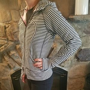 Lululemon jacket - black and white stripes