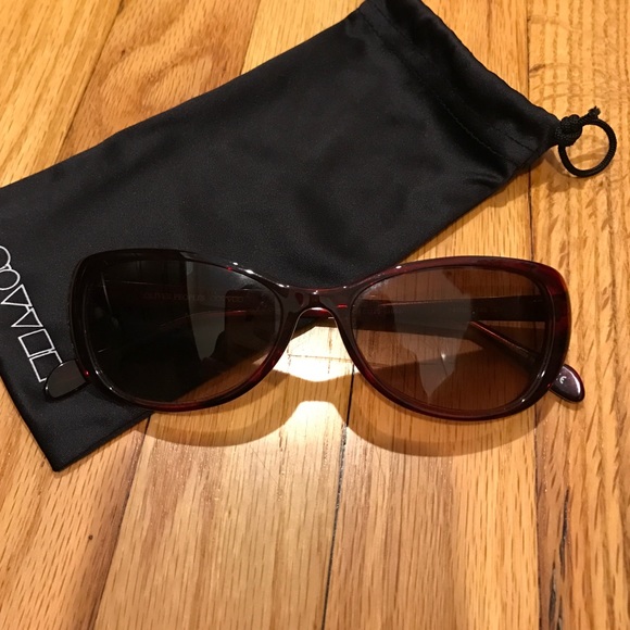 Accessories - Oliver Peoples red frame sunglasses