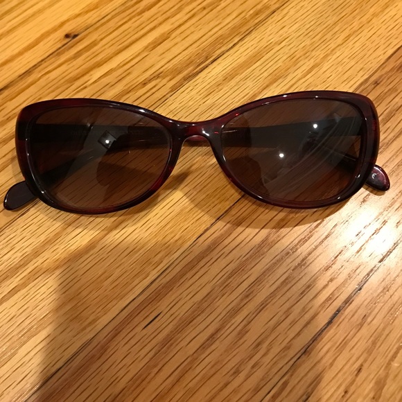 Oliver Peoples red frame sunglasses - Picture 2 of 4