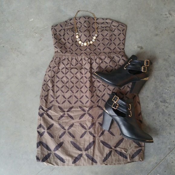 J. Crew Dresses & Skirts - FINAL PRICE J. Crew Brown Strapless Ginny Dress
