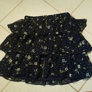 Flower patterned skirt