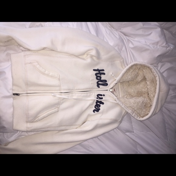 Hollister fuzzy hoodie