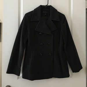 -SOLD- Jason Kole Gray Peacoat