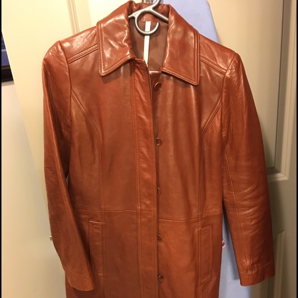 Truth and Pride brown/mahogany leather coat