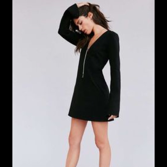 Black V Dress