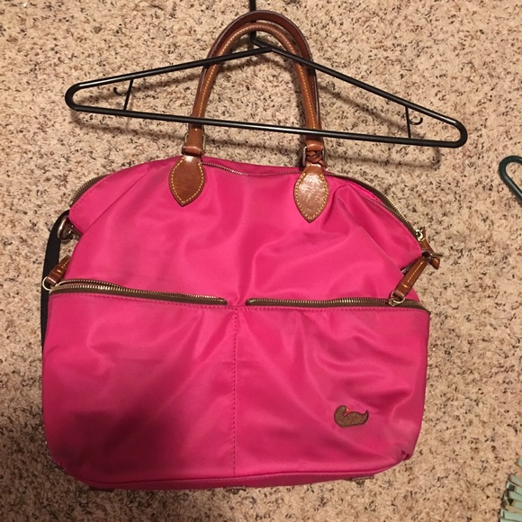 Auth pink Dooney and Bourke xl purse