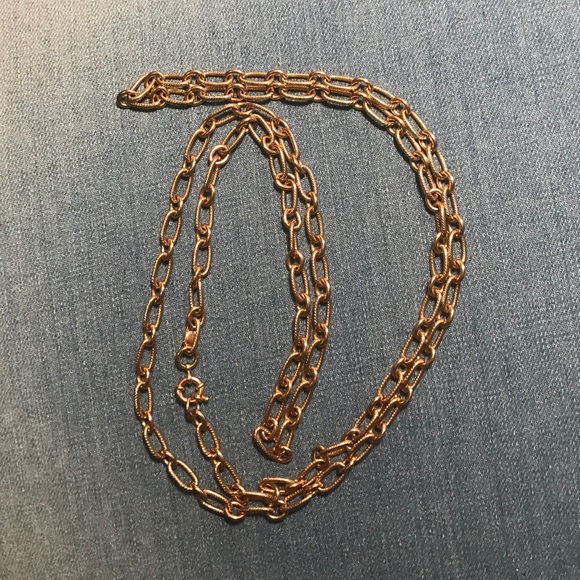 Jcrew long gold necklace