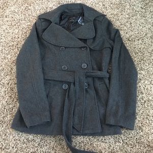 Soft gray pea coat never worn